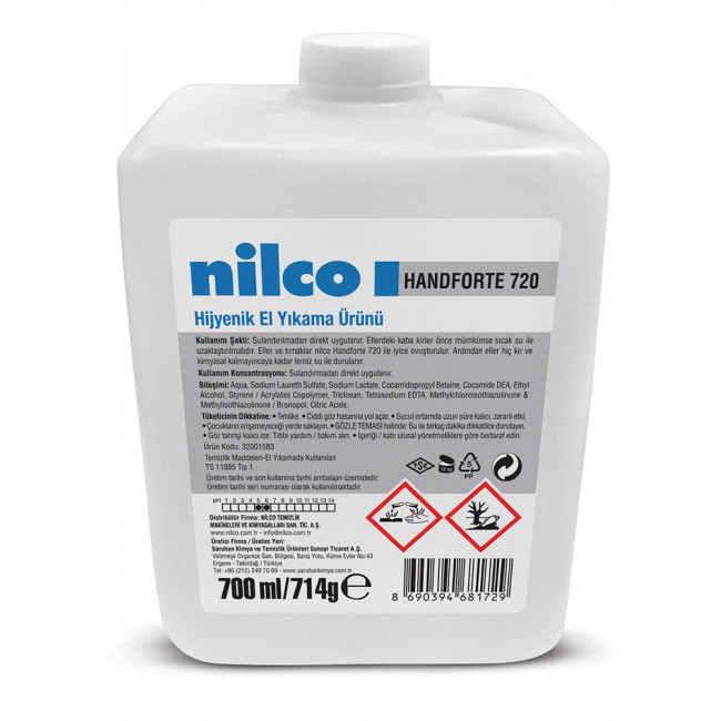 Nilco Handforte 720 Kartuş Hijyenik El Yıkama Ürünü 0,71kg