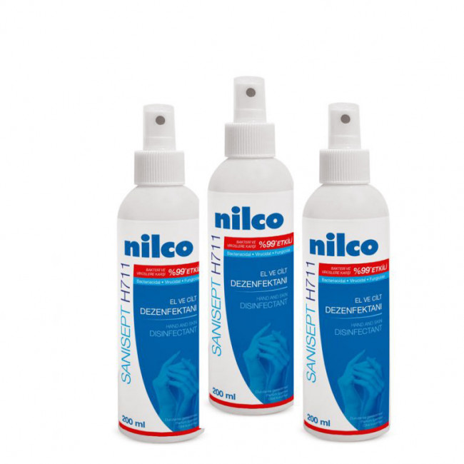 Nilco Sanisept H711 Alkol Bazlı El ve Cilt Dezenfektanı 200ml