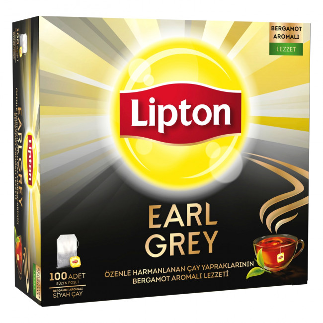 Lipton Earl Grey Bardak Poşet Çay 100lü