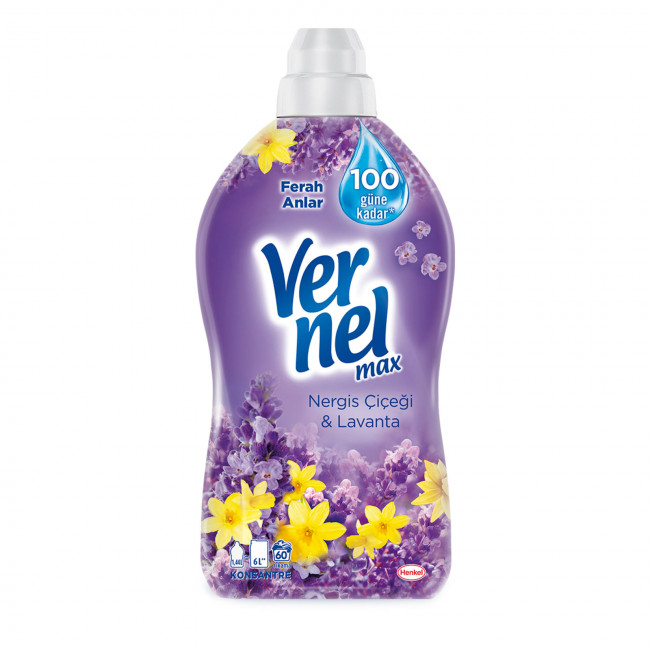 Vernel Max Çamaşır Yumuşatıcı Nergiz Çiçeği & Lavanta 1440ml