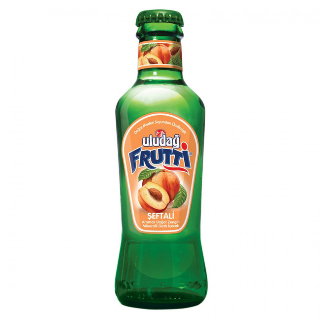 Uludağ Frutti Meyveli Soda Şeftali Cam Şişe 200ml