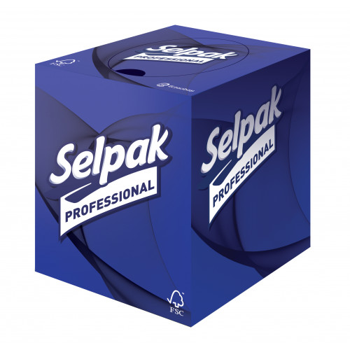 Selpak Professional Premium Butik Kutu Mendil 21x22cm 48li