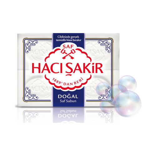 Hacı Şakir Doğal Beyaz Kalıp Sabun 4x150gr
