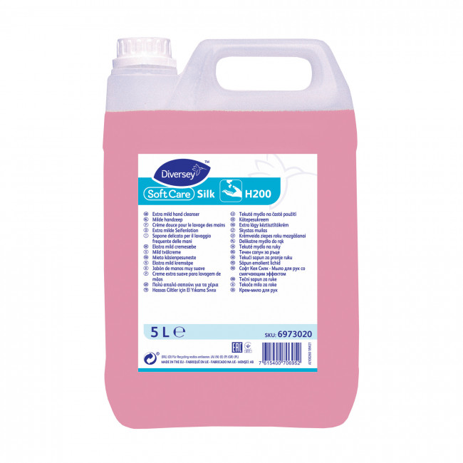 Softcare Silk H200 Hassas Ciltler için Sıvı El Sabunu 5,1kg