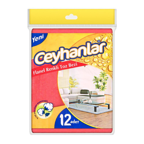 Ceyhanlar Flanel Renkli Toz Bezi 40x45cm