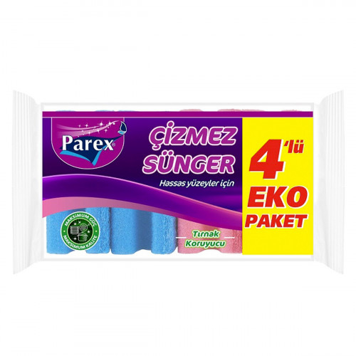 Parex Çizmez Sünger Düz 4lü