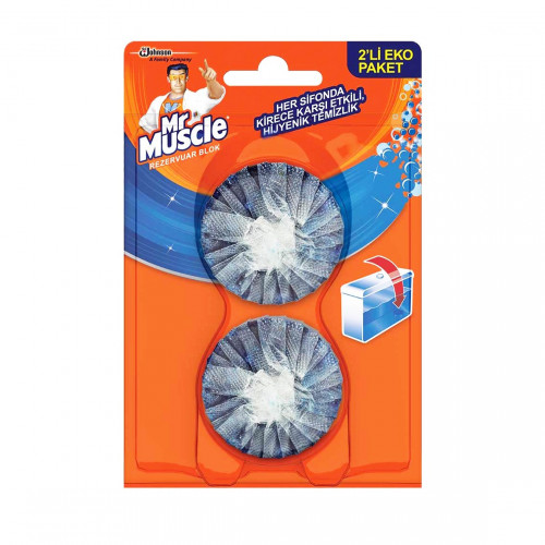 Mr Muscle Rezervuar Blok Mavi 2x50gr