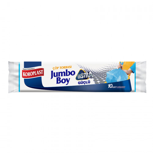 Koroplast Ekstra Dayanıklı Jumbo Boy Çöp Torbası 10lu