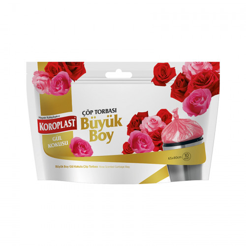 Koroplast Gül Kokulu Büyük Boy Çöp Torbası 10lu