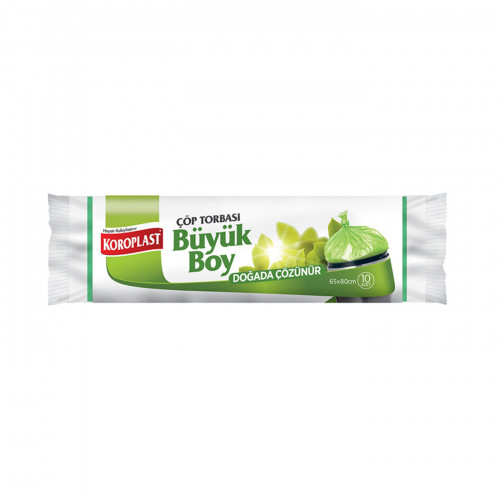 Koroplast Doğada Çözünür Çöp Torbası Büyük 10lu