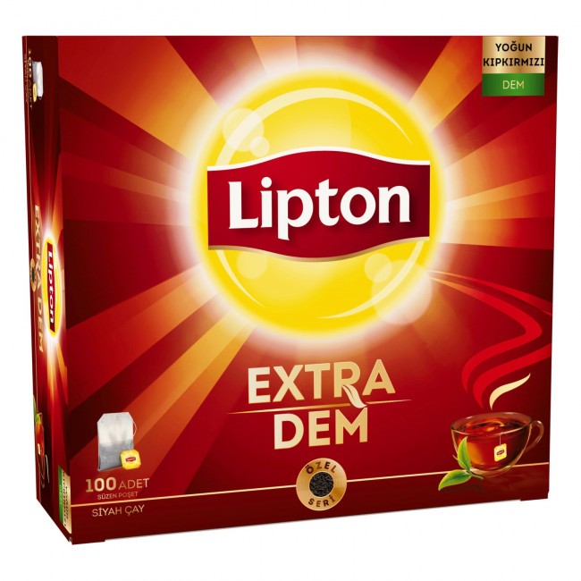 Lipton Extra Dem Bardak Poşet Çay 100lü