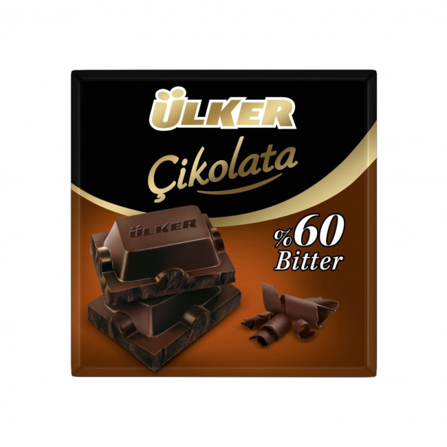 Ülker Bitter Kare Çikolata %60 Kakaolu 60gr