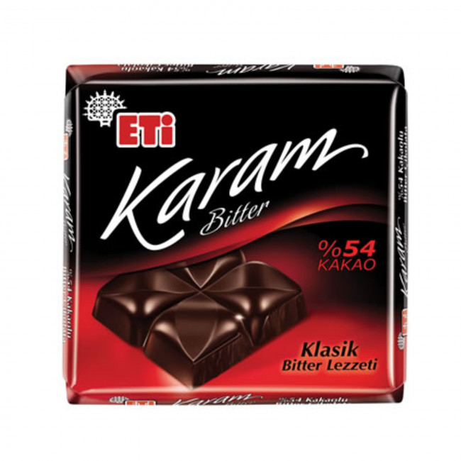 Eti Karam Bitter Kare Çikolata %54 Kakao 70gr