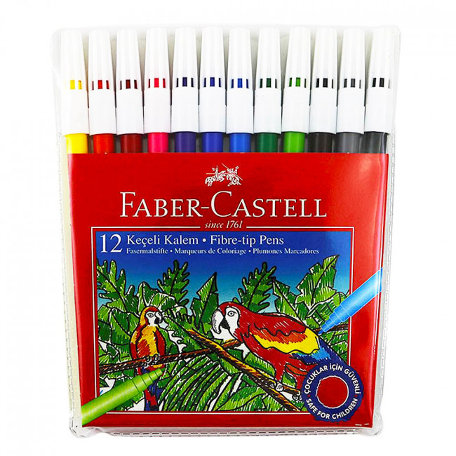 Faber Castell Keçeli Kalem 12 Renk 155130