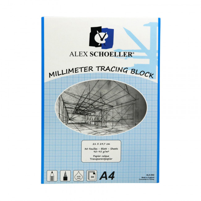 Alex Schoeller ALX-502 Aydınger A4 Mavi 30 Yaprak
