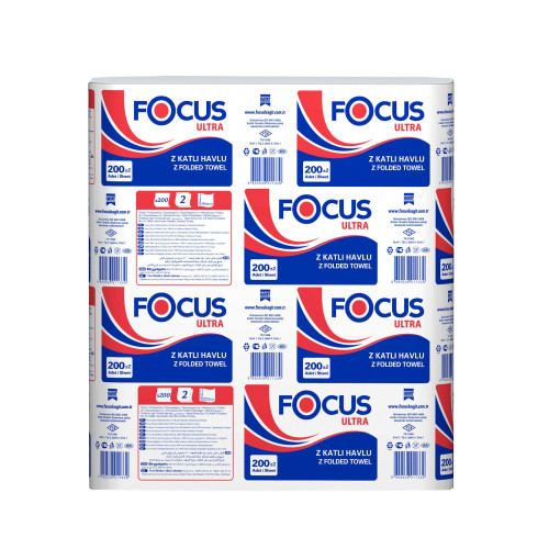 Focus Ultra Dispenser Havlu Çift Kat 200Ad 12li