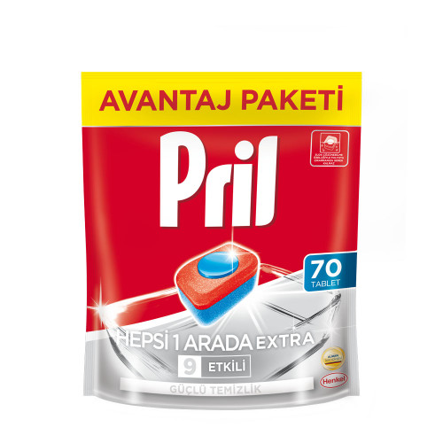 Pril Hepsi Bir Arada Tablet Deterjan 70li