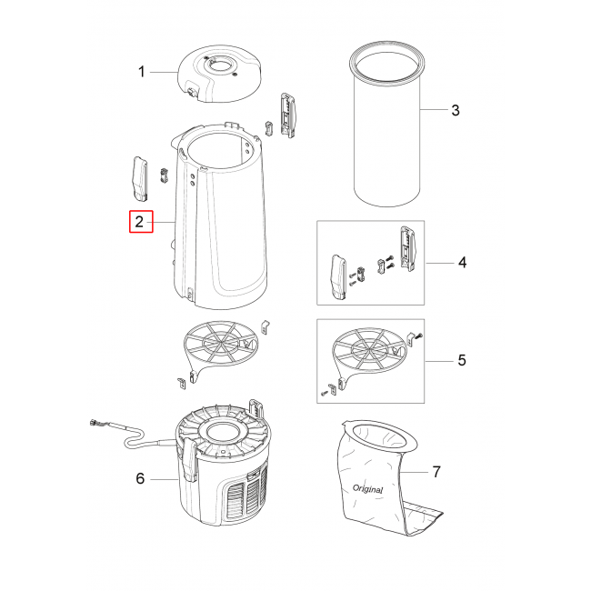 GD5 Battery Gövde 5L Hafif Gri