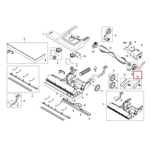 Nilfisk GU455 Çift Motor Tahrik Kayış Kiti