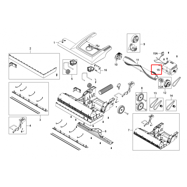 Nilfisk GU455 Motor Kaseti 220-240V