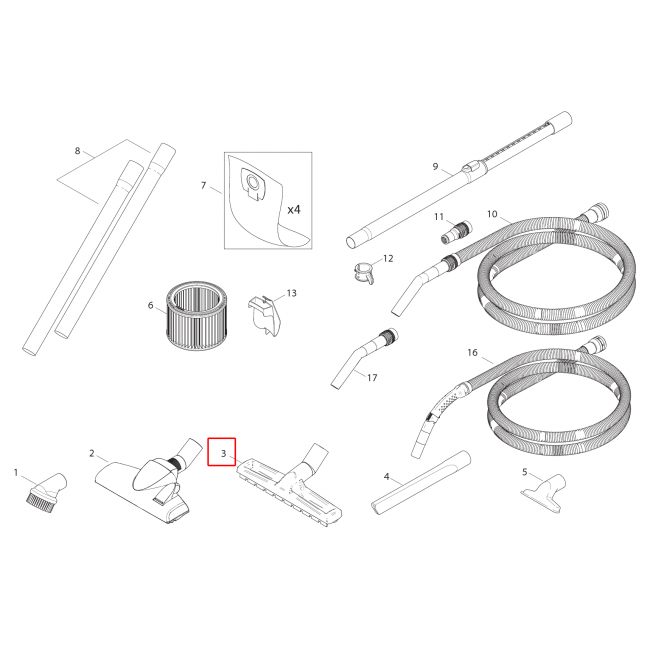 Aero 21 Inox Zemin Başlığı D36X300Mm W / D Kit