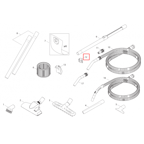 Aero 21 Inox Boru Tutucu Kiti D36