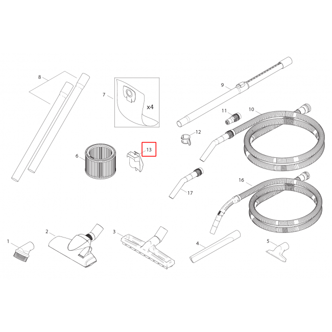 Aero 21 Inox Hortum / Kablo Kanalı. Aero 21