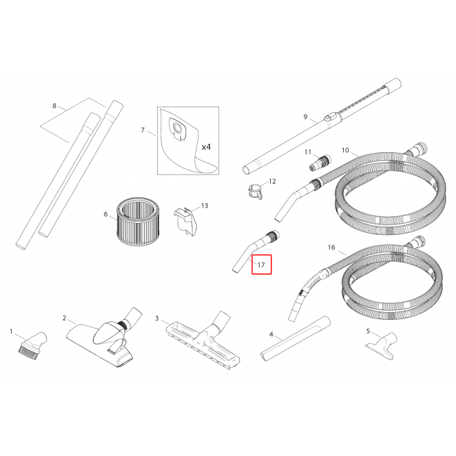 Aero 21 Inox Eğik Uç - Assy - Kiti