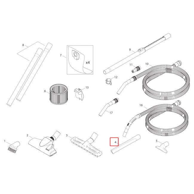 Aero 21 Inox Aralık Başlığı D36X200
