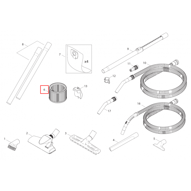 Aero 21 Inox Attix Filtre