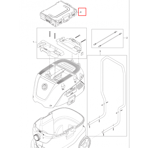 Attix 33 Depolama L-Boxx Kit Toz Torbası İle