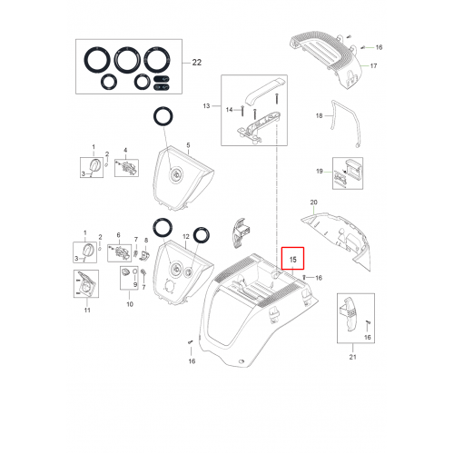 Attix 33 Üst Kapak Siyah