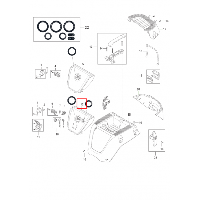 Nilfisk Attix 33 Kontrol Paneli Kiti -21 / -2L Ic Mavi