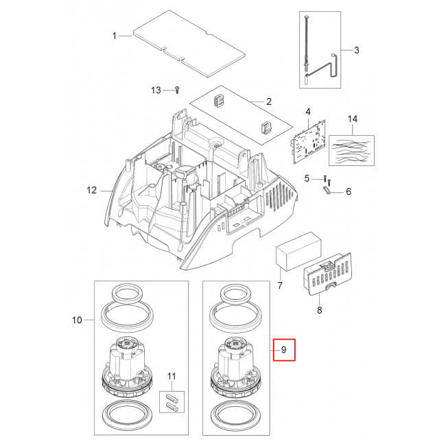 Nilfisk Attix 33 Motor Kiti 1200W 220-240V 50 / 60Hz