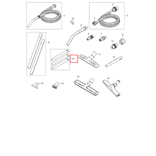 Attix 33 Uzatma Boru D36 3X350 Mm Ss