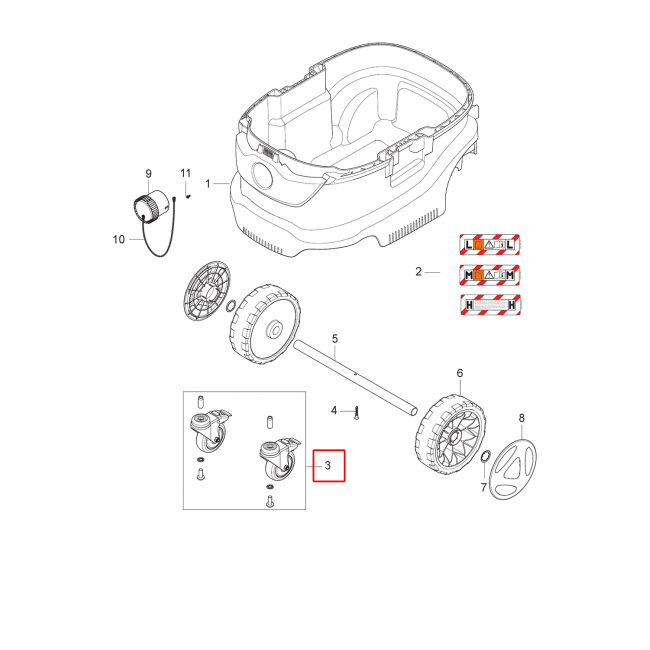 Attix 33 Frenli Castor Tekerlek 2 Adet D75.