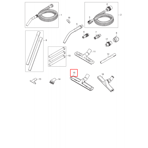 Attix 33 Zemin Başlık Ø36X360Mm Islak / Kuru