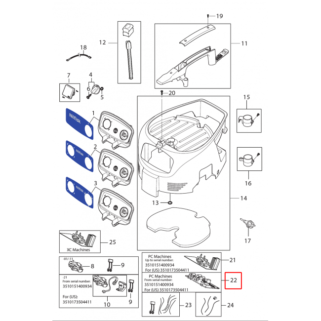 Attix 50 Pcba Otomatik Açık / Kapalı 1M-1S Kit1 220-240V