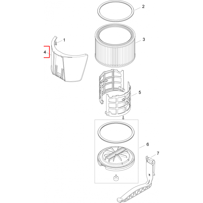 Attix 961 Deflektör 318X180X212 Kit