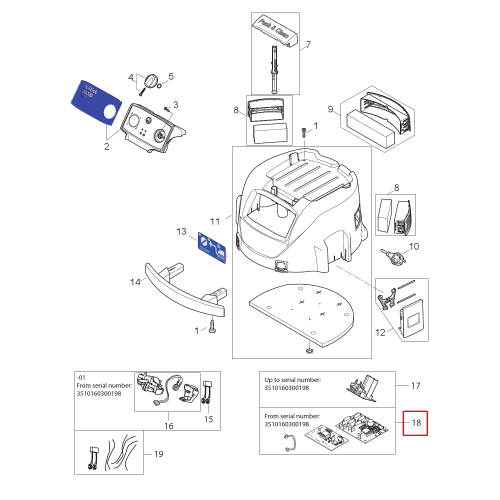 Attix 961 Pcba 2M-1S Kit1 100-120V