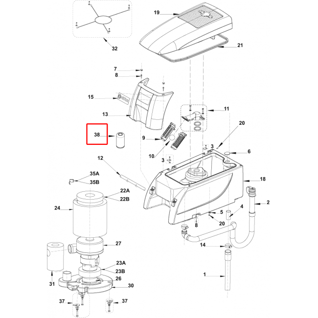 BA 551 Filtre Anti Köpük