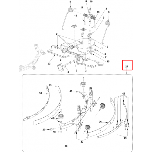 Nilfisk BA 551 Silici Lastik 740Mm 29 Alu Kit