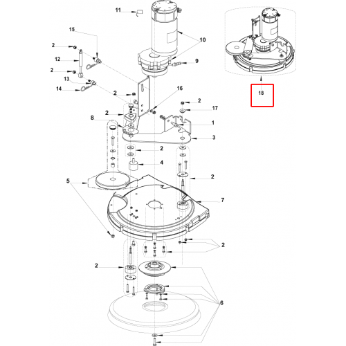 Nilfisk BA 551 Fırça Platformu 530Mm / 21 Kit