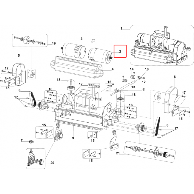 Nilfisk BA 551 Redüktörlü Motor 300W 24V