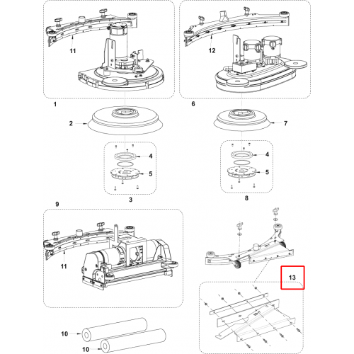 BA 551 Üçüncü Bıçak Silici Lastik Kit