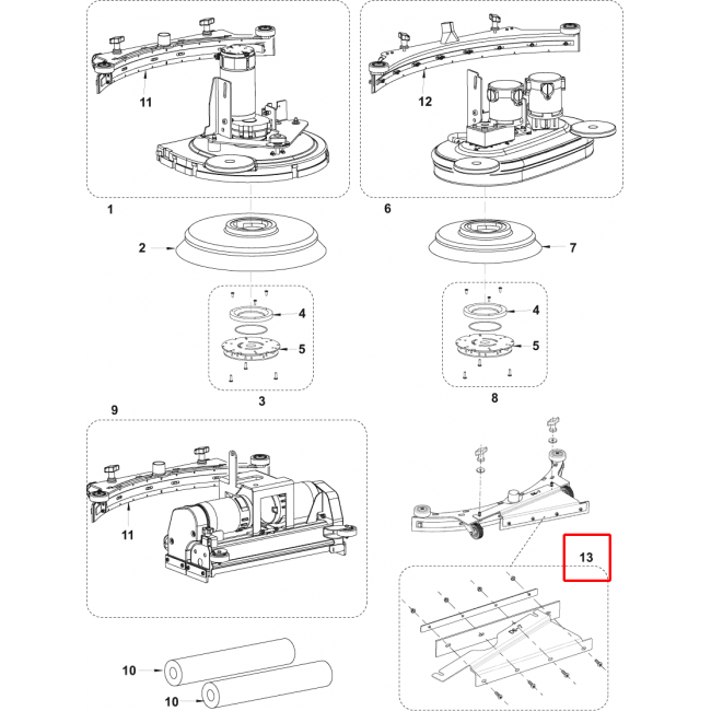 BA 551 Üçüncü Bıçak Silici Lastik Kit