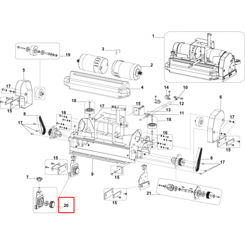 BA 551 Silindirik Platform Destek Kiti