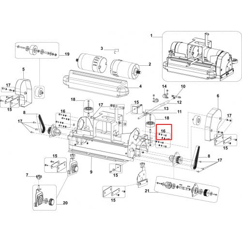 BA 551 Gergi Kayışı Rulman Donanım Kit