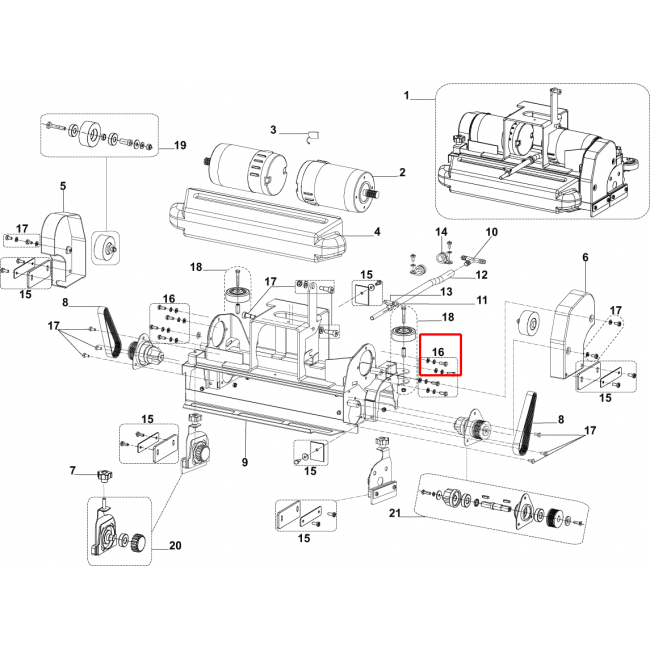 BA 551 Gergi Kayışı Rulman Donanım Kit