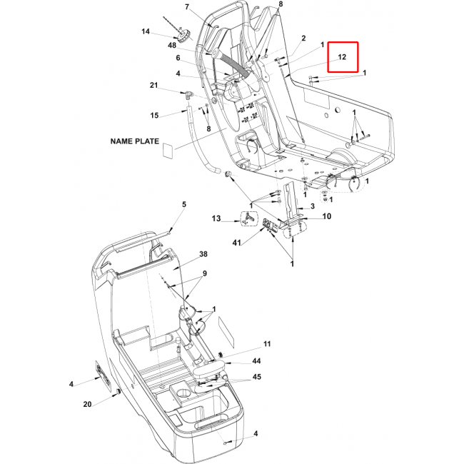 Nilfisk BA 551 Silici Lastik Kaldırma Kablosu L.440Mm Kit